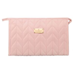 Rózsaszín női kozmetikai táska ökológiai bőrből, steppelt mintával - Peterson 141762081 - Kozmetikai táska