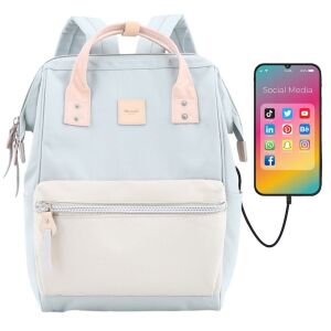 Stylowy plecak szkolny pastelowy błękit - Himawari 141762360 - Bőrönd &Táska