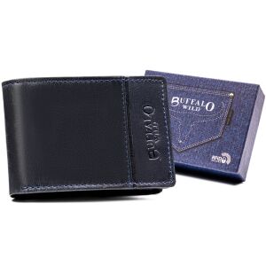 Mały skórzany portfel męski Buffalo Wild z RFID 141762482 - Férfi pénztárca