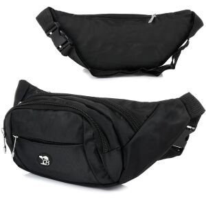 Saszetka nerka UNISEX kodura pojemna solidna czarna Beltimore C28 141762867 - Opatrunek dodatkowy