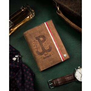 Skórzany męski portfel Peterson PTN 317PW-04 2-1-4 HUNTER 141763334 - Peterson