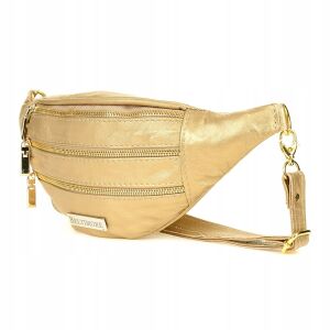 Czerwona saszetka nerka damska 3 suwaki Beltimore skóra naturalna F23 141763519 - Saszetka