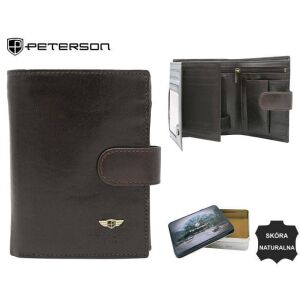Elegáns, nagy férfi pénztárca természetes bőrből - Peterson 141766569 - Peterson