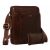 Kétrészes, barna férfi bőr oldaltáska természetes bőrből - Peterson 141768789