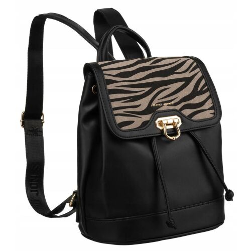 Női városi hátizsák műbőrből, fedéllel - David Jones