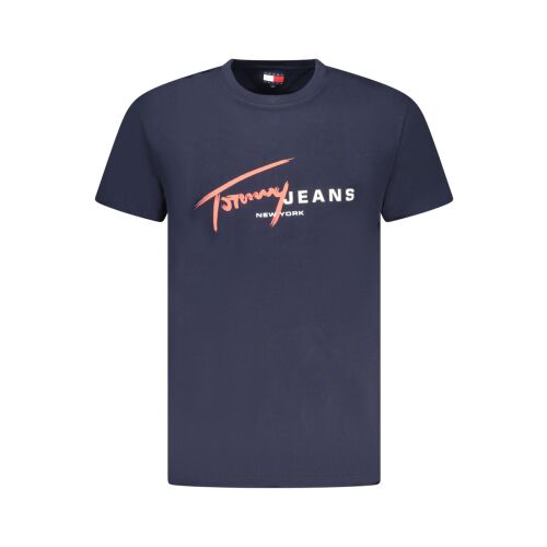 TOMMY HILFIGER MĘSKA KOSZULKA Z KRÓTKIM RĘKAWEM NIEBIESKA 141770126