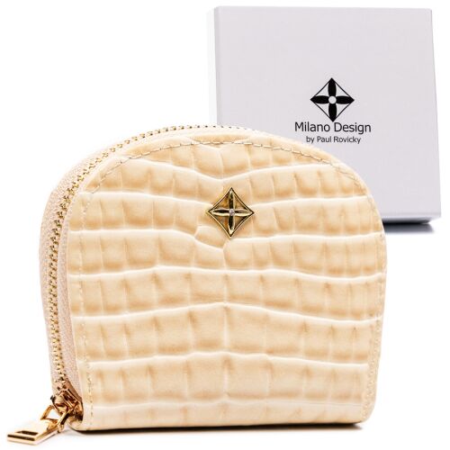 Mała portmonetka damska na zamek Milano Design 141773478