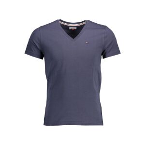NIEBIESKI T-SHIRT MĘSKI Z KRÓTKIM RĘKAWEM TOMMY HILFIGER 141776298 - Tommy Hilfiger