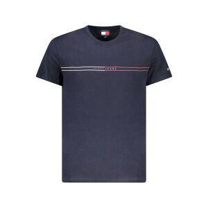 TOMMY HILFIGER MĘSKA KOSZULKA Z KRÓTKIM RĘKAWEM NIEBIESKA 141778334 - Tommy Hilfiger
