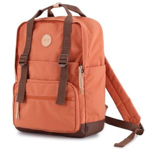 Narancs-barna városi hátizsák cipzárral - Himawari 141780571 - Bőrönd &Táska