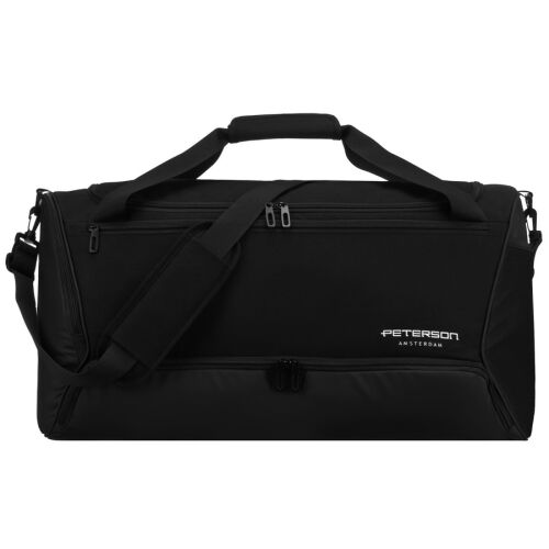 Fekete, tágas utazótáska tartós poliészterből - Peterson 141923188