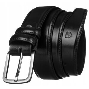 Bőr, széles férfi öv klasszikus csattal - Peterson 141784030 - Peterson