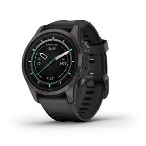 Garmin Epix Pro (Gen 2) Sapphire okosóra 42 mm, karbonszürke DLC, fekete szilikon szíjjal (010-02802-15) (010-02802-15) 141788628 - Okos eszköz