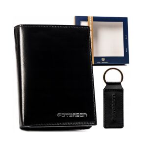 Ajándékkészlet: bőr férfi pénztárca és kulcstartó - Peterson 141791779 - Férfi pénztárca