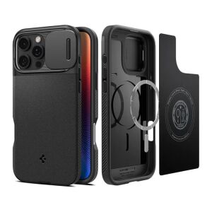 Spigen Optik Armor MagFit iPhone 16 Pro Max tok fekete (ACS08015) (ACS08015) 141799425 - Spigen