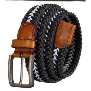 Férfi öv szürke és fehér árnyalatú szintetikus anyagból - Peterson