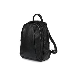 Granatowy Włoski Plecak Skórzany A4 damski dużo kieszeni C79 141924073 - Opatrunek dodatkowy