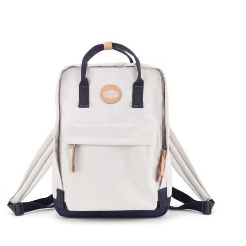 Szürke, praktikus női hátizsák cipzárral, egykamrás - Himawari 141800991