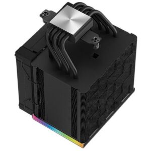 DeepCool CPU Cooler - AK500 DIGITAL PRO (28dB; max, 103,45 m3/h; 4pin csatlakozó, 5 db heatpipe, 12cm, PWM, fekete, RGB) (R-AK500-BKAPMN-G)