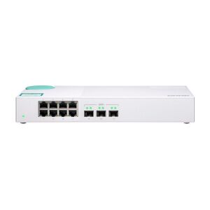 QNAP QSW-308S hálózati kapcsoló Beállítást nem igénylő (unmanaged) Gigabit Ethernet (10/100/1000) Fehér (QSW-308S) 141812166 - QNAP