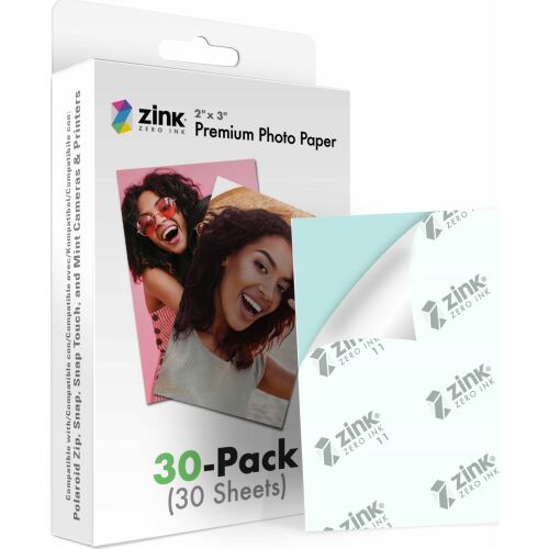 Polaroid Premium 2" x 3" Zink Zero-Ink papier fotograficzny (30 szt.  paczka) (P-POLZ2X330) 143267627