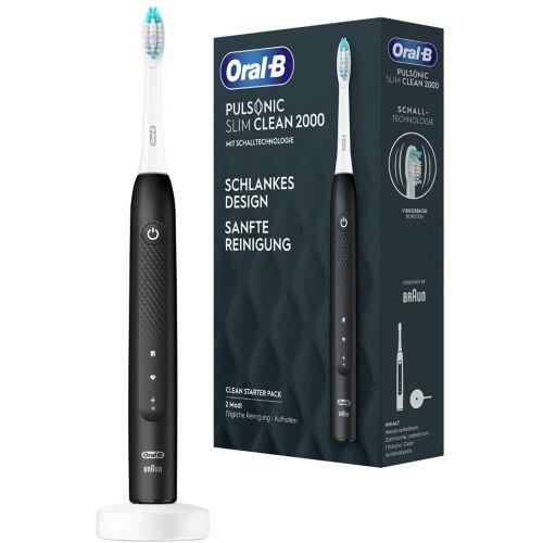 Braun Oral-B Pulsonic Slim Clean 2000 fekete elektromos fogkefe (Pulsonic Slim Clean 2000 fekete) 141817217