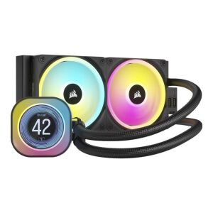 Corsair iCUE Link H100i LCD RGB CPU Vízhűtés - Fekete (CW-9061007-WW) 141818177 - Corsair