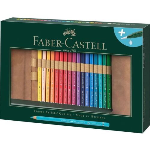 Faber-Castell akvarell ceruza készlet tolltartóval és ecsettel - Vegyes színek (30db / csomag) (117530) 141820852