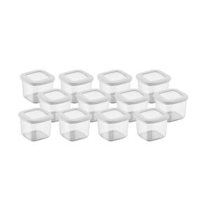 Set od 12 prozirnih plastičnih spremnika Tárolódoboz - Spremnik za hranu