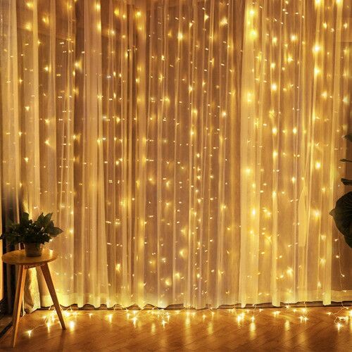 LED Fényfüggöny 2m X 2m Melegfehér