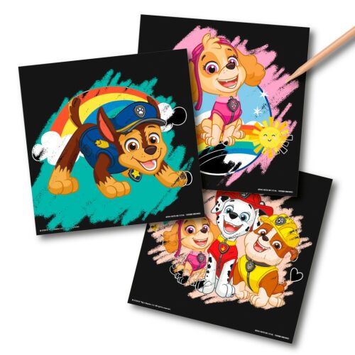 Patrula Cățelușilor Carduri de artă zgâriată - Chase, Skye, Marshall, Rubble