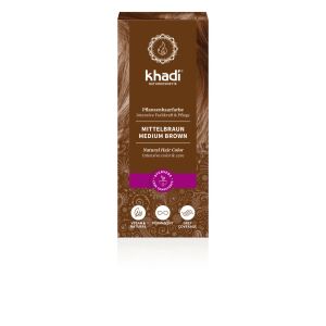Khadi bio hajfesték por középbarna 100 g 141864353 - Hajfesték