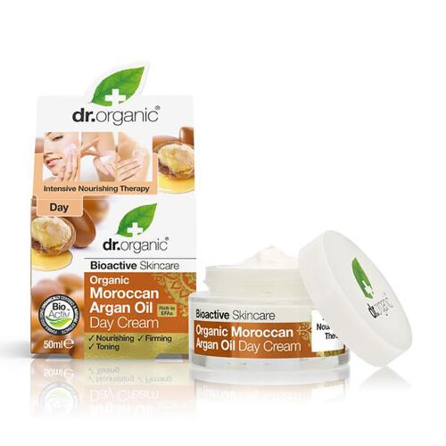 Dr. Organic marokkói argánolajos nappali krém 50ml, tápláló és feszesítő bőrápolás - Testápolás és higiénia
