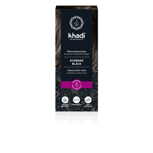 Khadi bio hajfesték por fekete 100 g 141864951