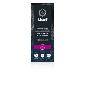 Khadi bio hajfesték por kékesfekete-indigó 100 g 141865051 - Hajfesték