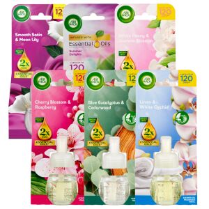 Air Wick Electric Air Freshener Refill Pack with different fragrances 6pcs