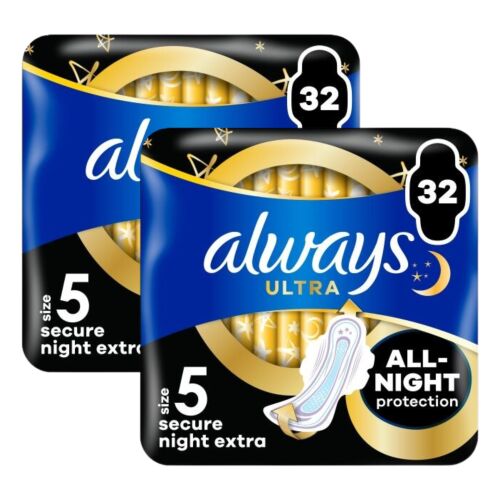 Always Ultra Secure Night Extra szárnyas Egészségügyi Betét 2x32db