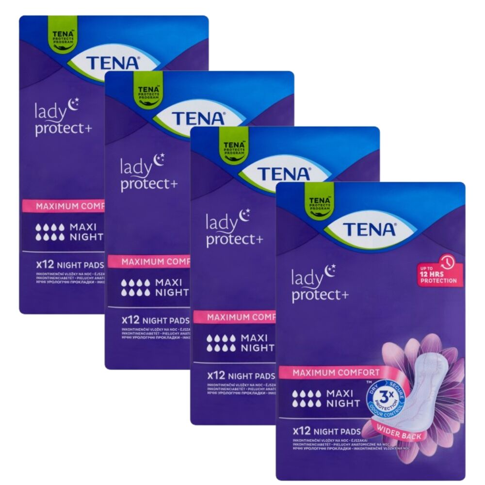 E-shop Tena Lady Maxi Night nočné inkontinenčné vložky 4x12ks