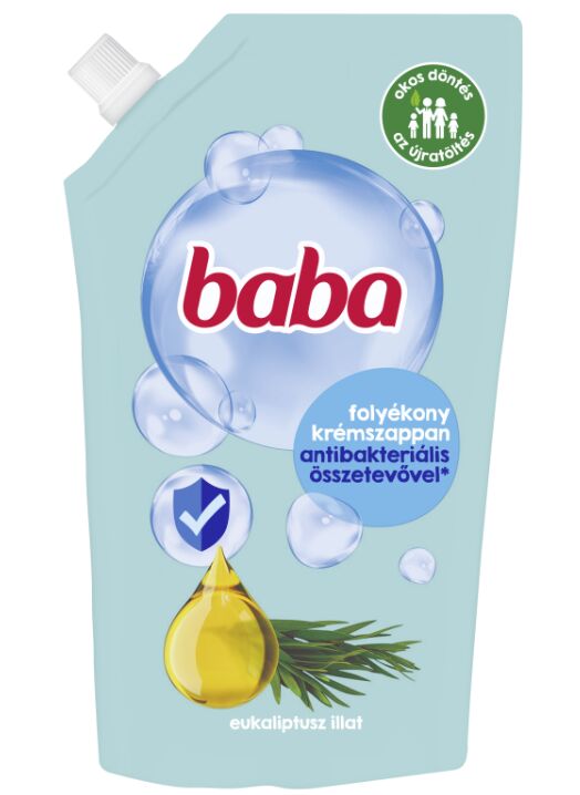 E-shop Detské antibakteriálne tekuté mydlo s náplňou Eukalyptus 500 ml