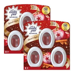 Ambi Pur Spiced Apple fürdőszobai légfrissítő utántöltő, 2 darabos, téli kiadás - Légfrissítő