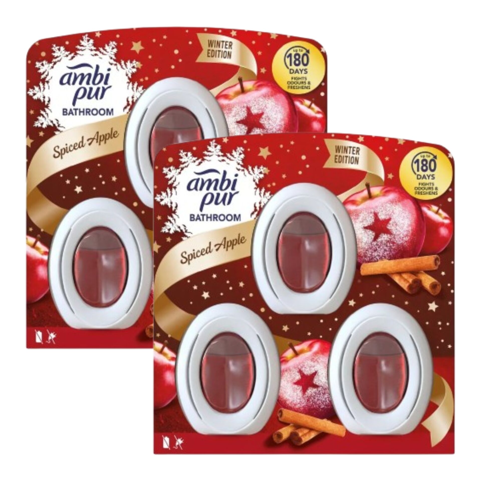 E-shop Ambi Pur Spiced Apple Osviežovač vzduchu do kúpeľne 2ks 3x8ml