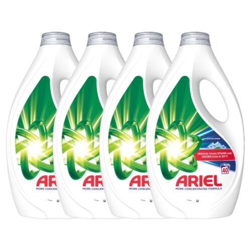 Ariel Mountain Spring Flüssigwaschmittel 4x1.8L Packung, 160 Wäschen