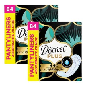 Discreet Plus DEO Waterlily Slipeinlagen, 2 Packungen mit 84 Stück - Damenbinden