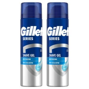 Gillette Series Nawilżający Żel do Golenia z Masłem Kakaowym, 2x200ml - Borotvahab