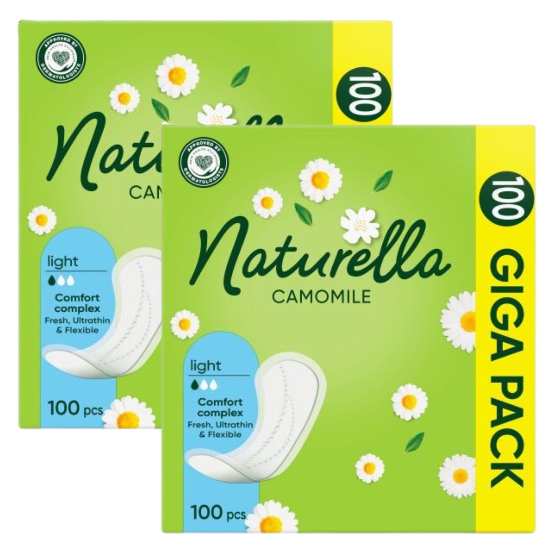 E-shop Naturella ľahké harmančekové čistiace vložky 2x100ks