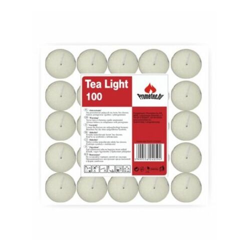 Teamécses 100 darabos teamécses készlet, tartós gyertyák lakberendezéshez és hangulathoz