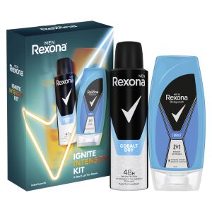 Rexona Cobalt Ajándékcsomag: Dezodor és Tusfürdő - Rexona