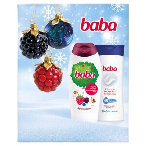 Baba Gyümölcsöskert Geschenkset mit Duschgel und Körperlotion für empfindliche Haut - Persönliches Pflegepaket