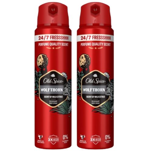 Old Spice Wolfthorn męski dezodorant w sprayu 2x150ml