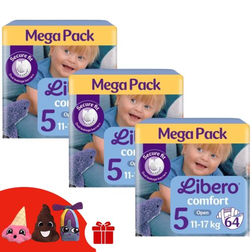 Libero Comfort Mega Pack Veličina 5 (11-17kg) Pelene s Lutkama za Prste kao Poklon